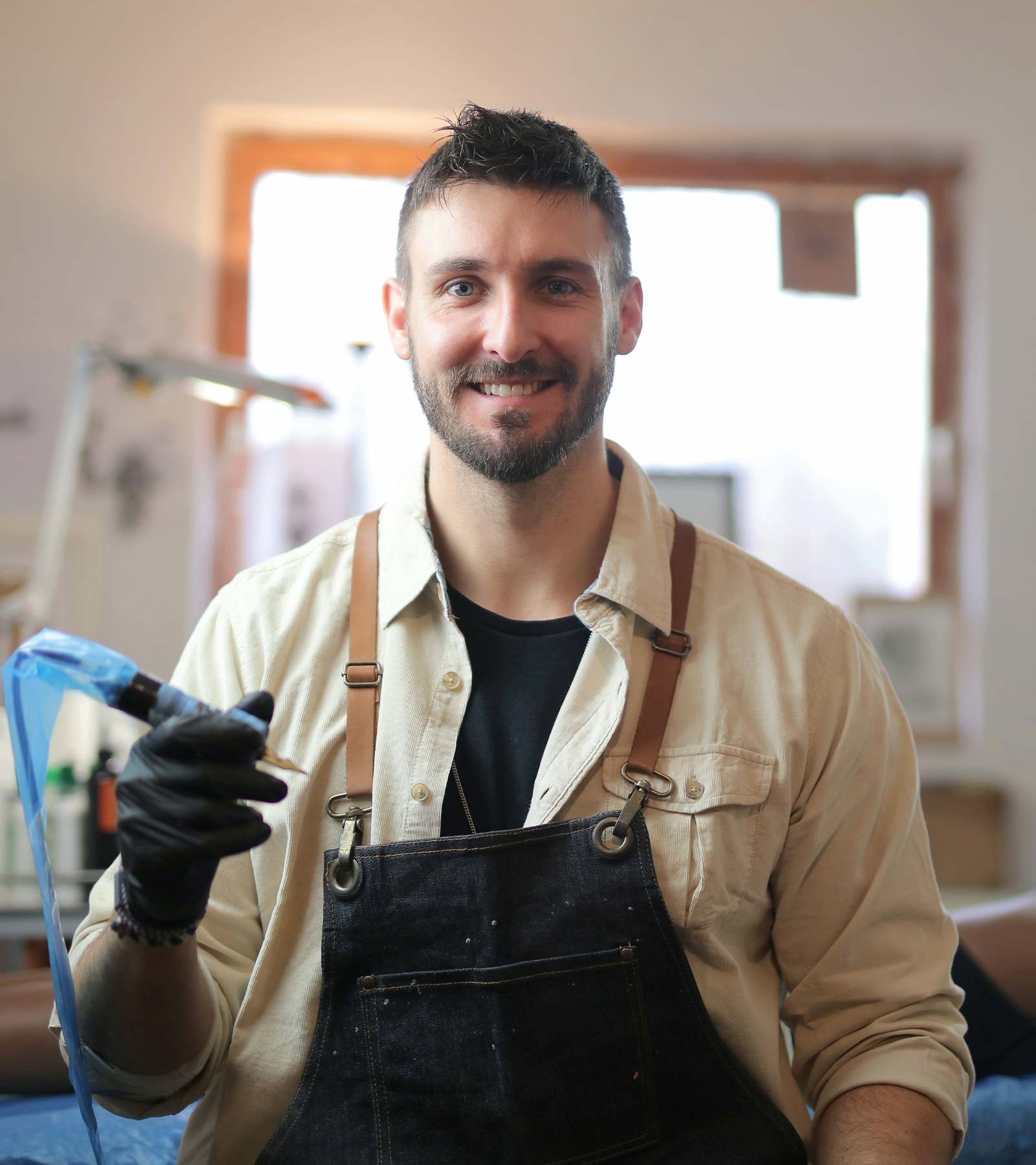 Man holding Soldering Iron