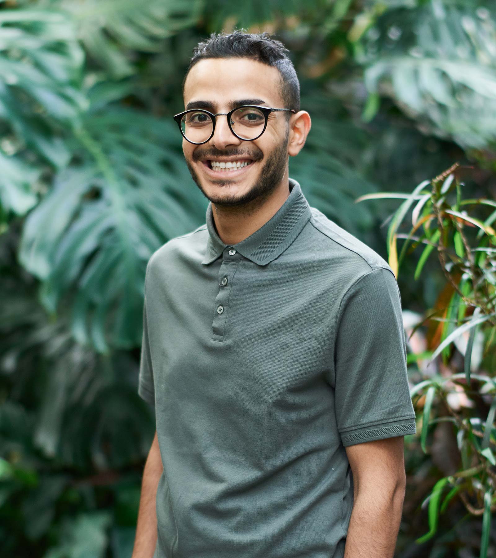 Man with Glasses Smiling 3